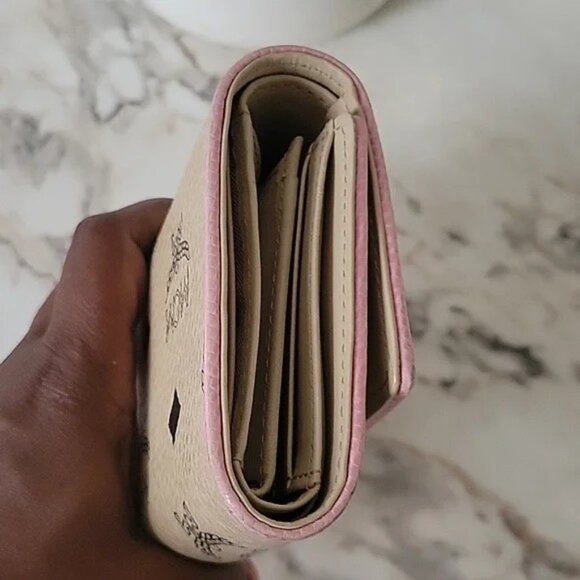 EUC MCM Trifold Leather Wallet - Picture 4 of 12